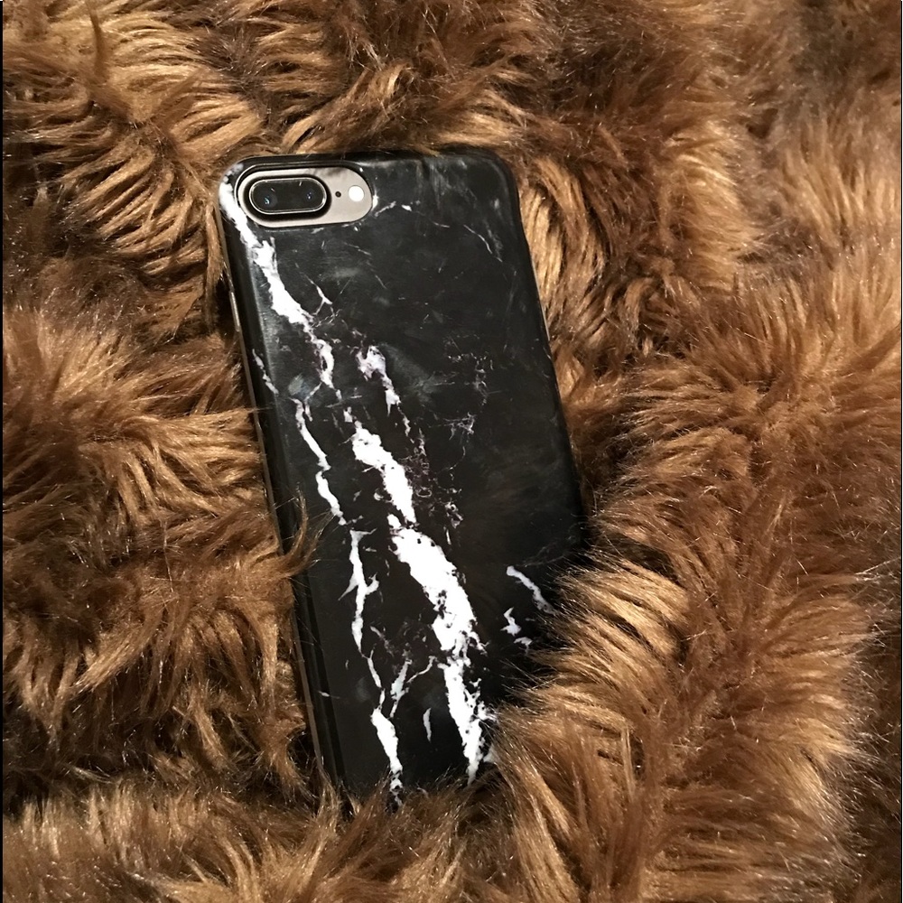 iPhone 7/8 Plus Marble Black Phone case